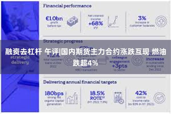 融资去杠杆 午评|国内期货主力合约涨跌互现 燃油跌超4%