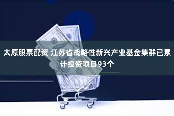 太原股票配资 江苏省战略性新兴产业基金集群已累计投资项目93个